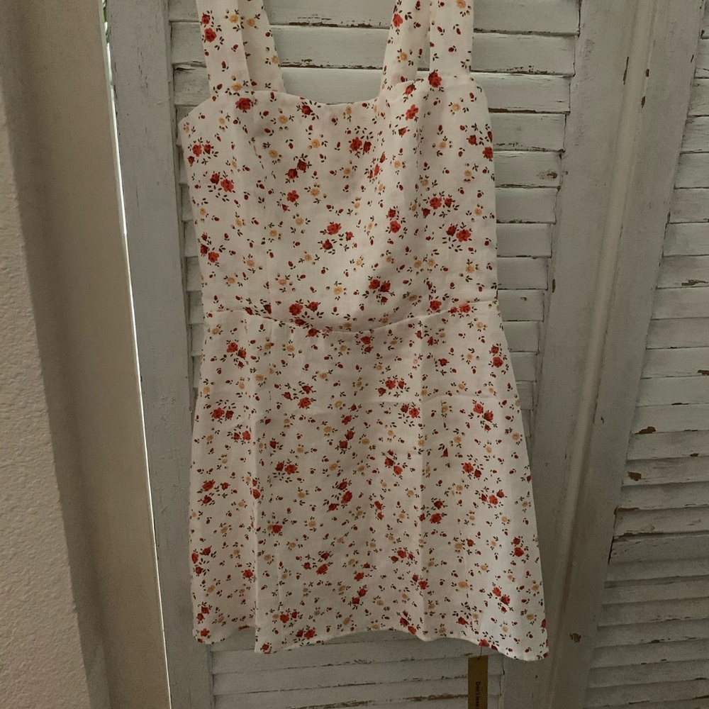 REFORMATION Brigette Linen Mini Dress